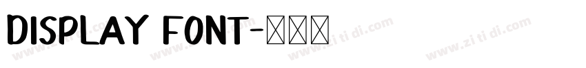 Display Font字体转换